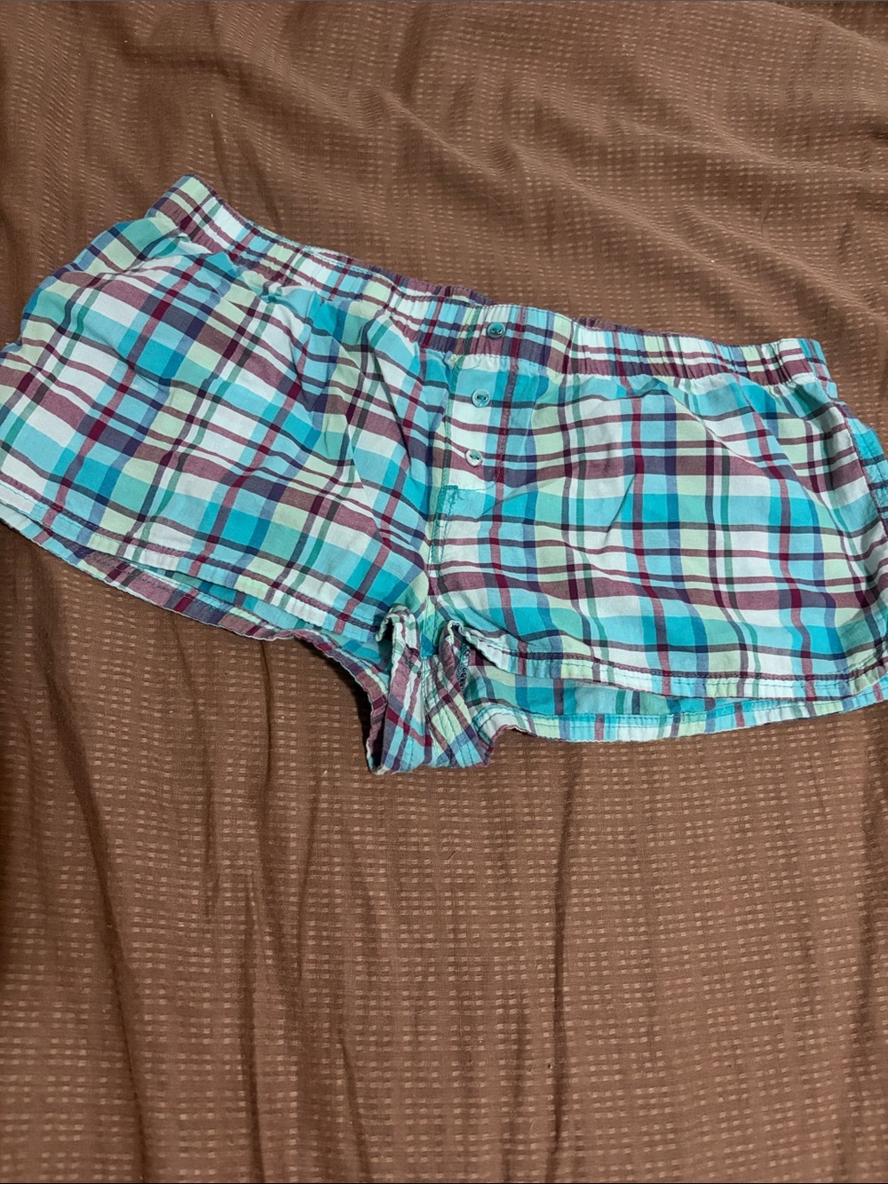 Aeropostale Plaid pajama shorts